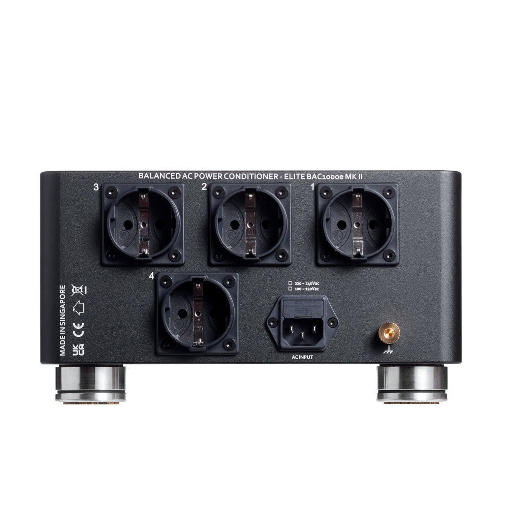 Back View with Schuko Outlets