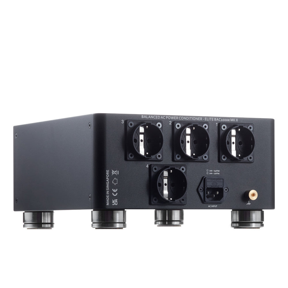 Back View with Schuko Outlets