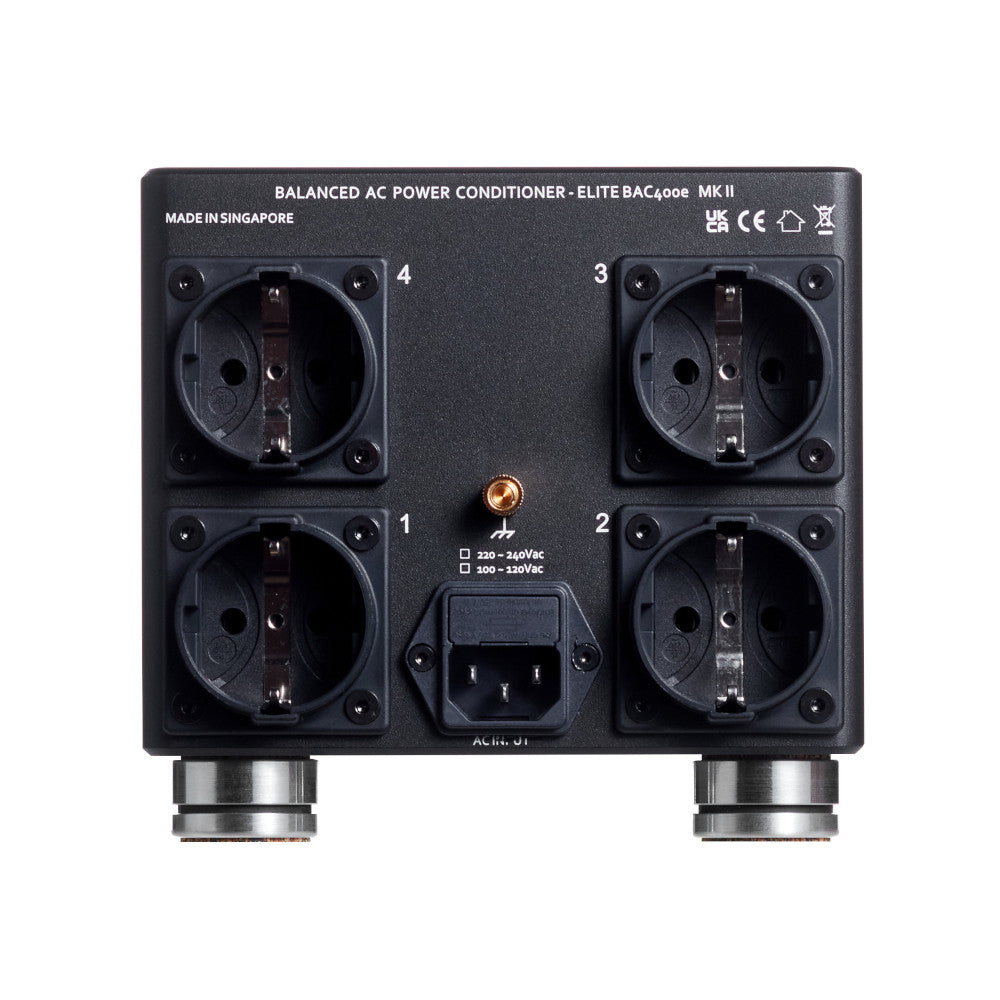 Back View with Schuko Outlets
